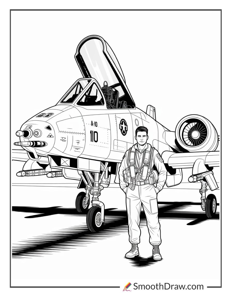 A 10 Pilot Coloring Book