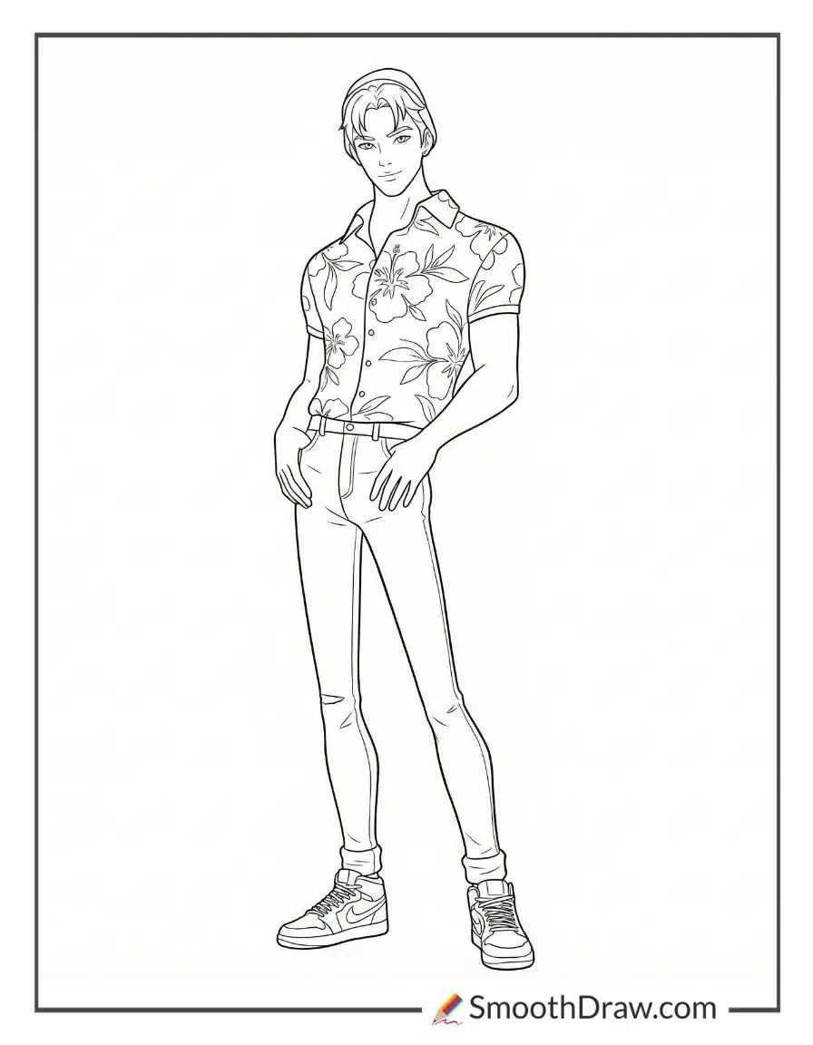 Abby Kpop Demon Hunters Coloring Page