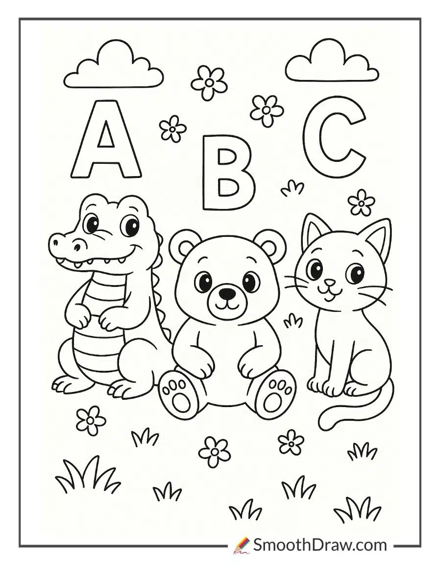Abc Animal Coloring Pages