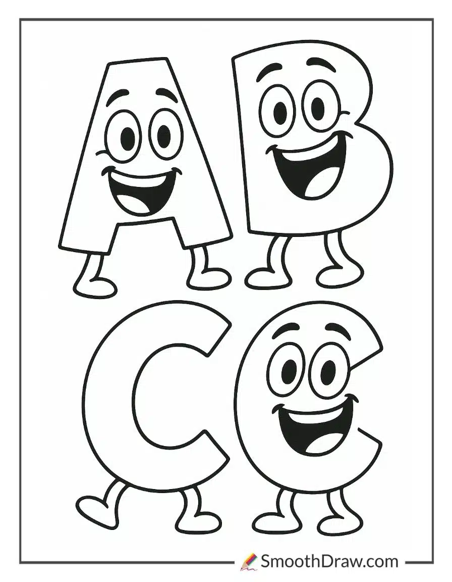 Abc Coloring Worksheets