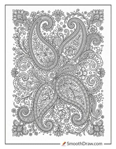 Adult Intricate Paisley Pattern