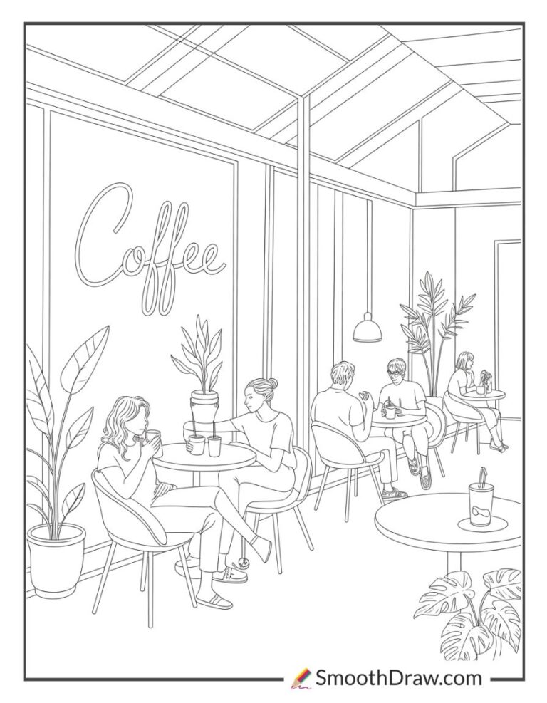 41 Coffee Coloring Pages (Free PDFs)
