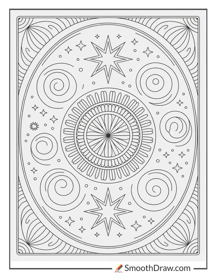 Aesthetic Trippy Coloring Pages