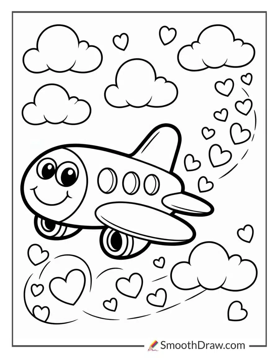 Airplane Coloring Page