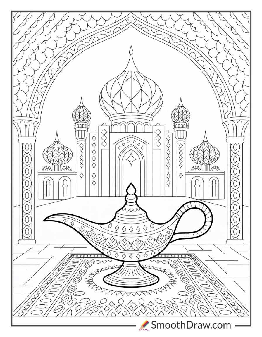 aladdin coloring pages for adults