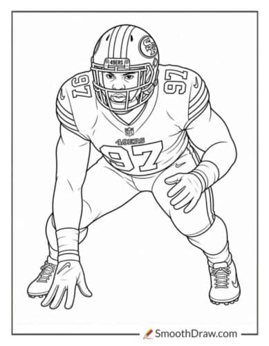 Alfred Collins Rookie Defensive Stance
