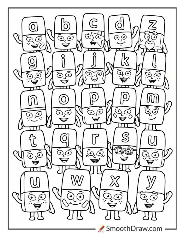 31 Alphablocks Coloring Pages (PDF Printables For Free)