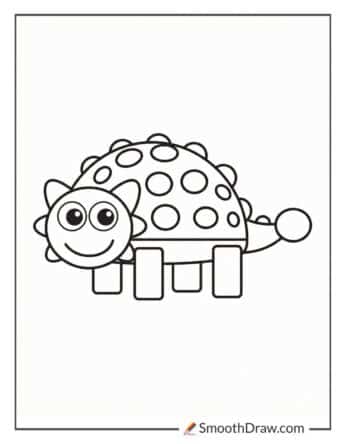 Ankylosaurus Coloring Pages For Kids