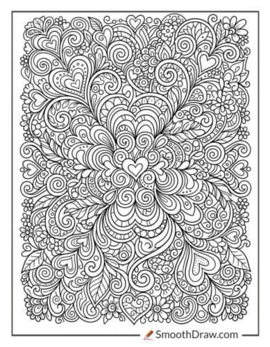 Anti Stress Doodle Pattern