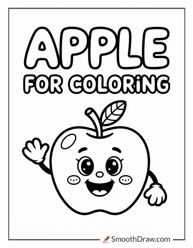 57 Apple Coloring Pages (Free PDF Printables)