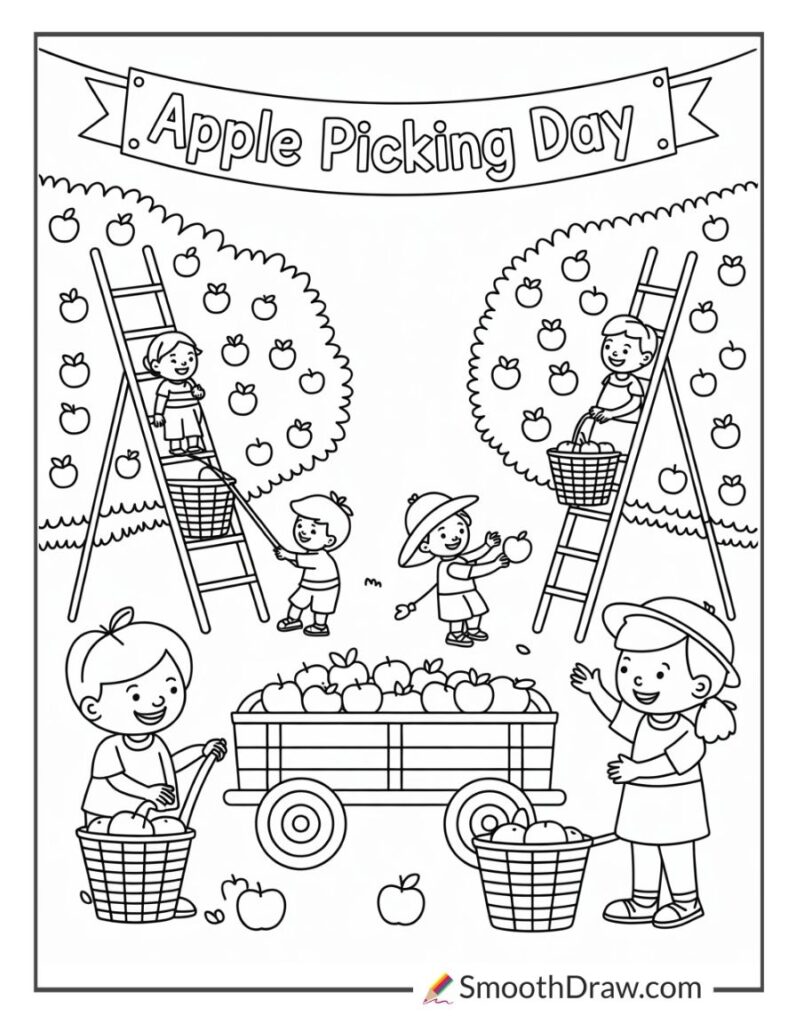 57 Apple Coloring Pages (Free PDF Printables)