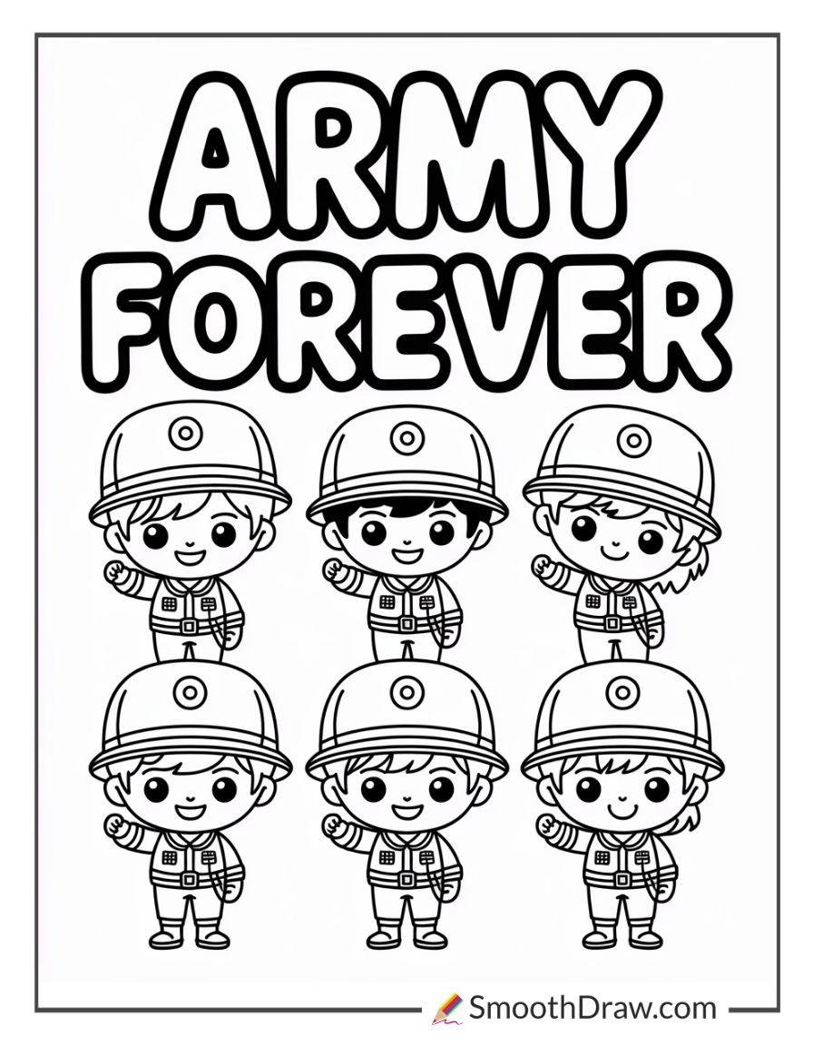Army Bts Coloring Pages