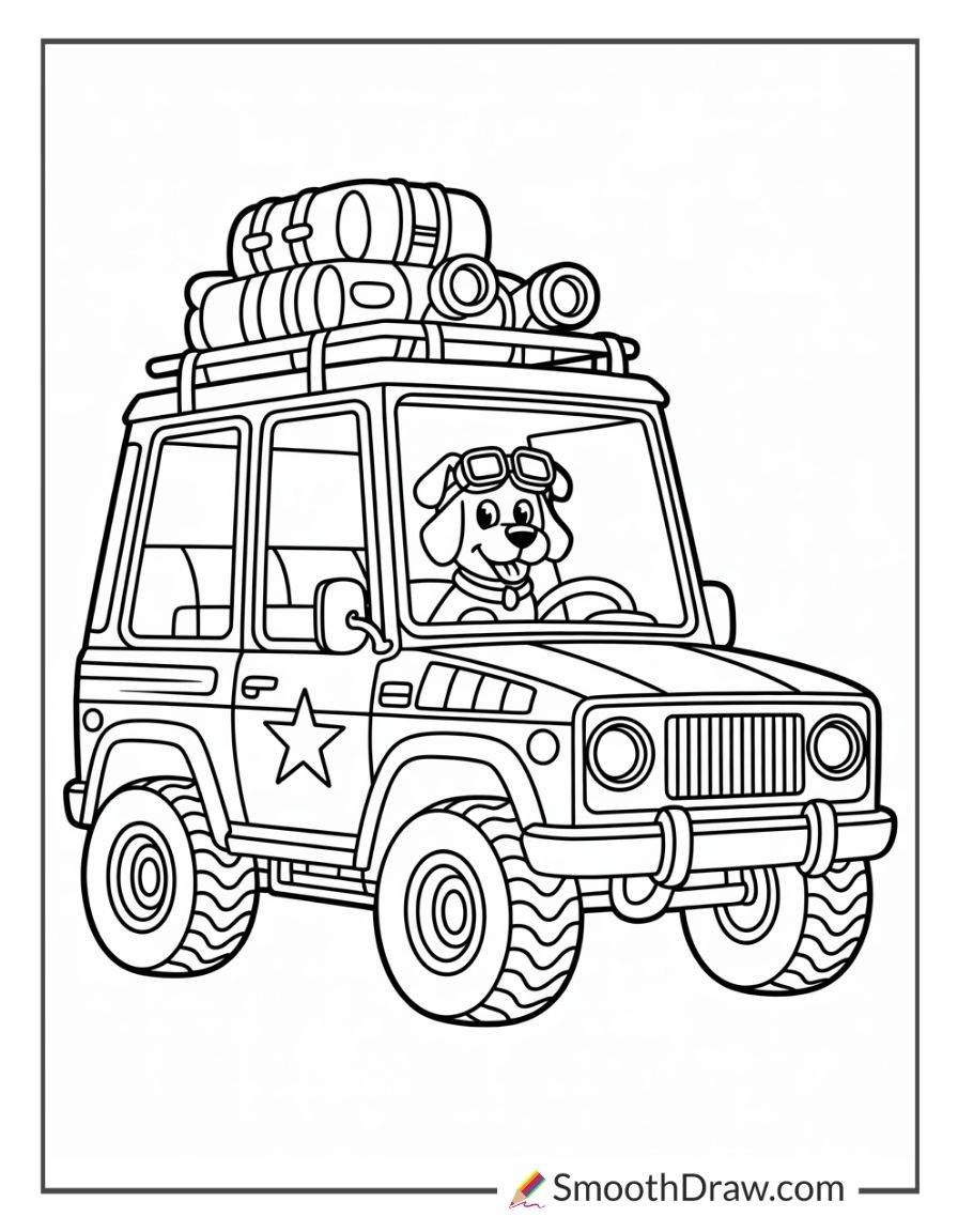 Army Cartoon Coloring Pages