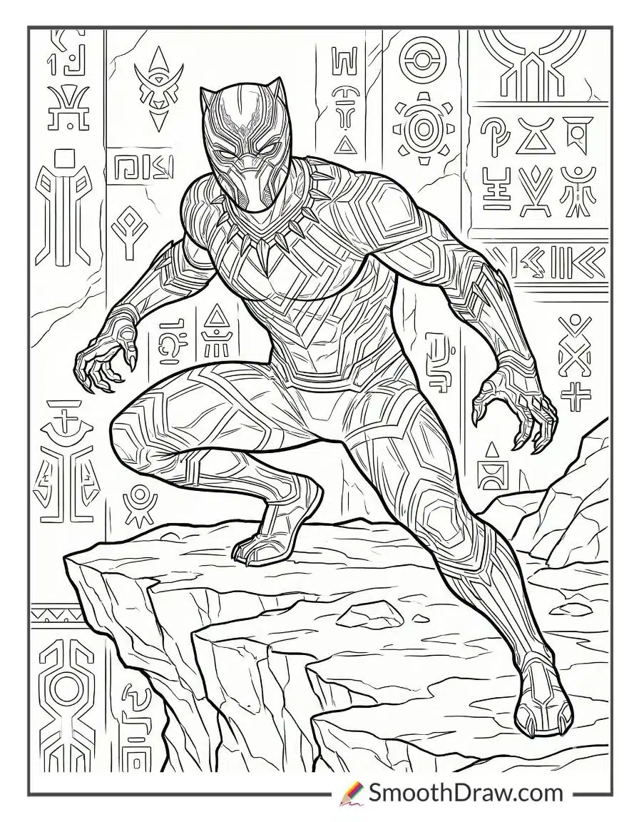Avengers Black Panther Coloring Pages
