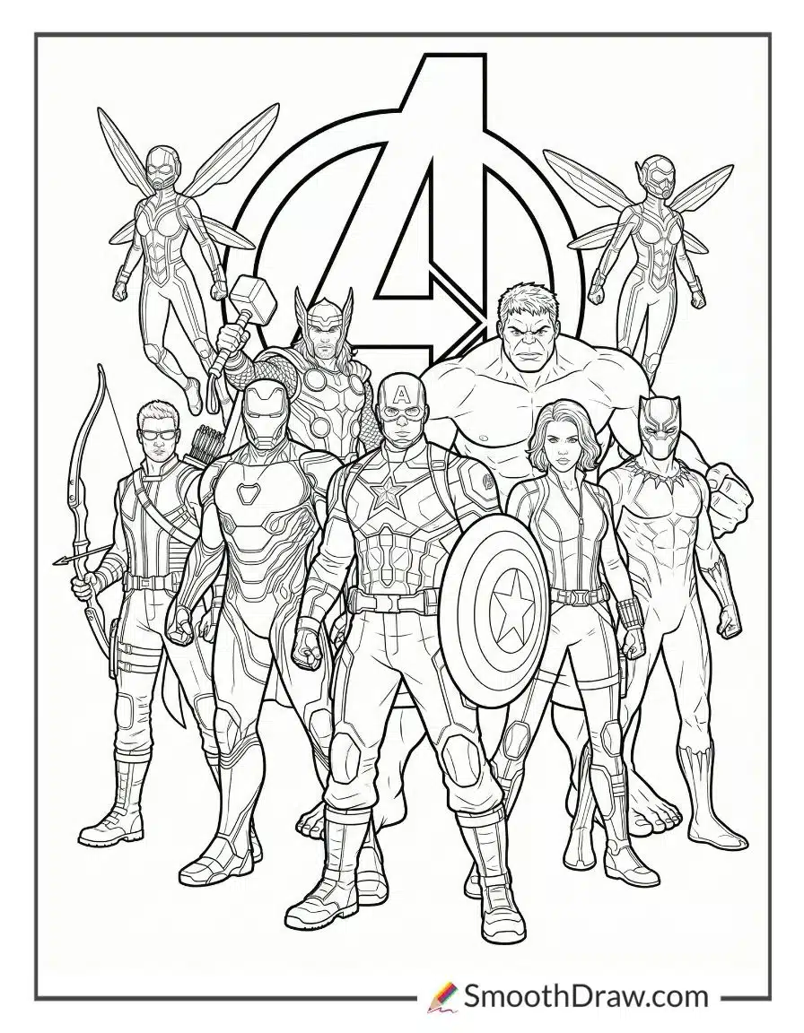 Avengers Coloring Book