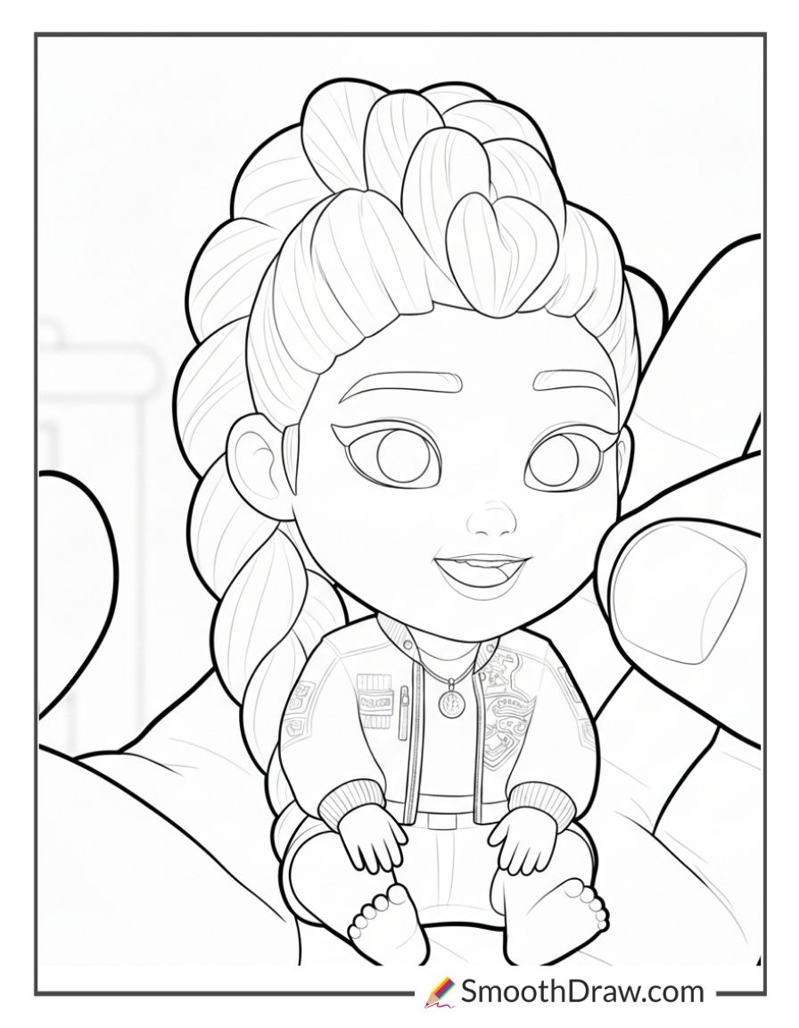 Baby Rumi Coloring Page