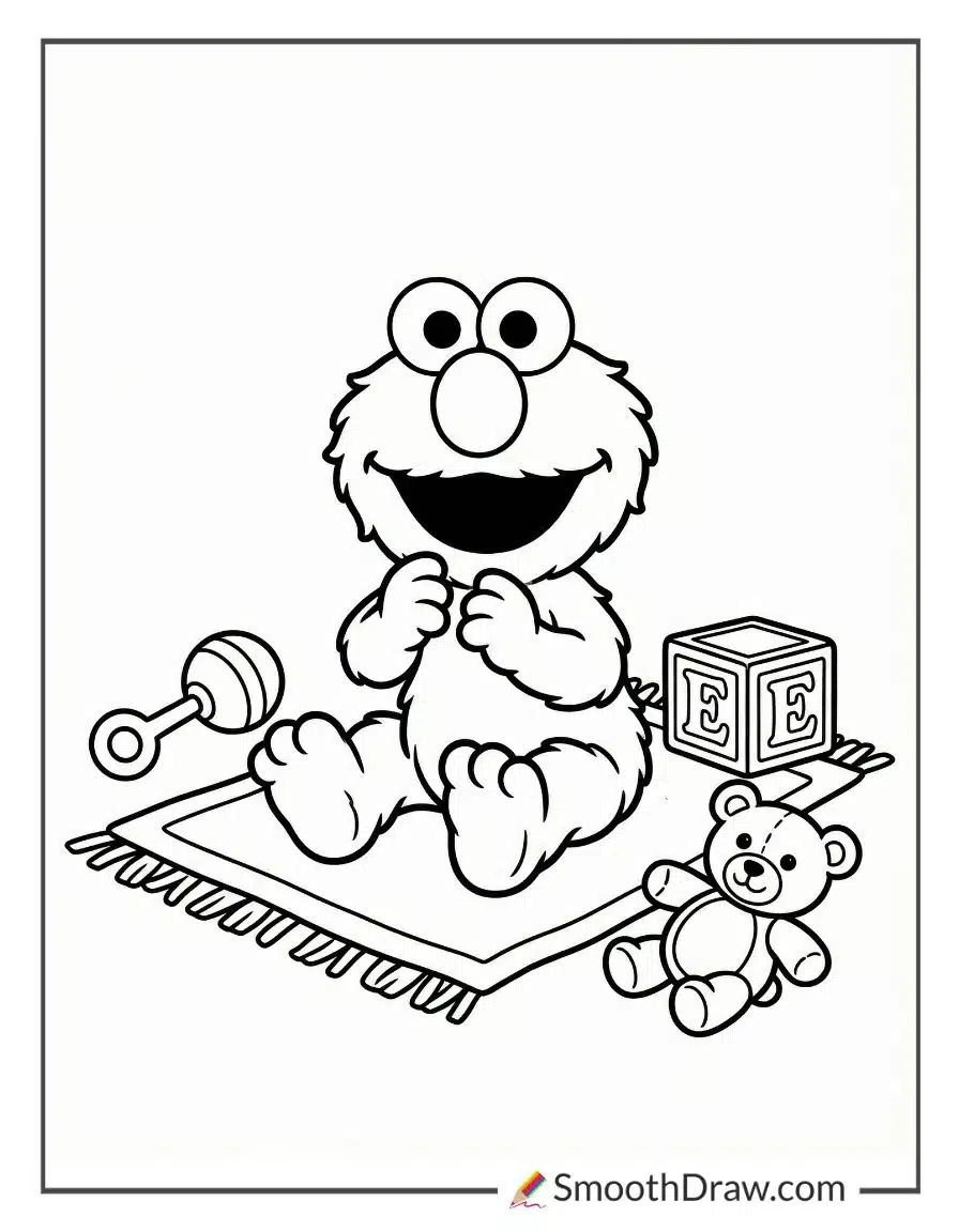 baby elmo coloring pages