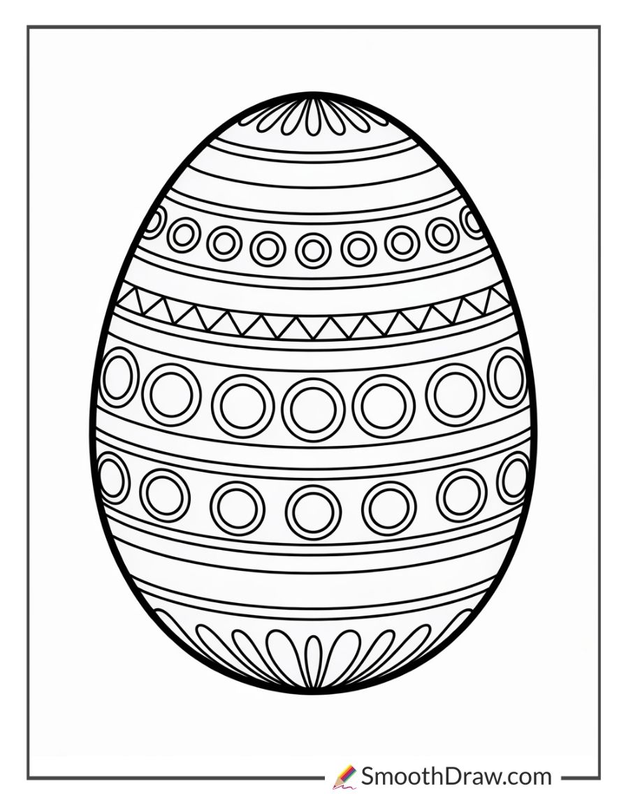 Big Easter Egg Coloring Page