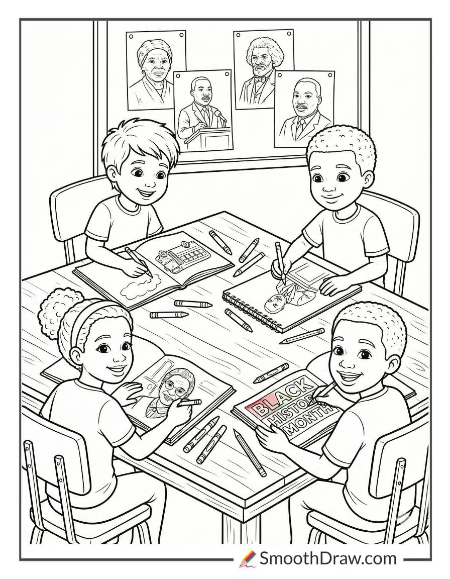Black History Month Coloring Pages For Kids