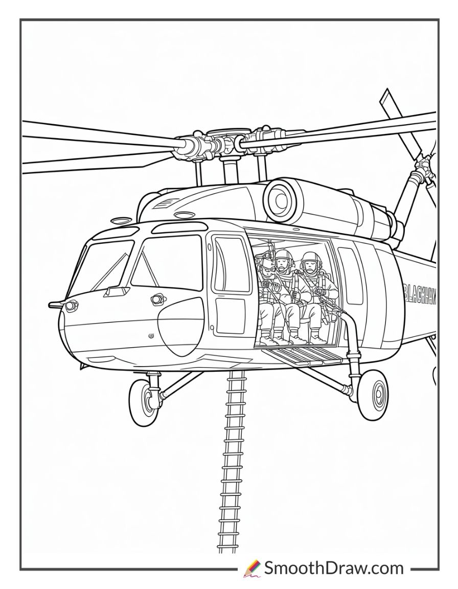 Blackhawk Helicopter Army