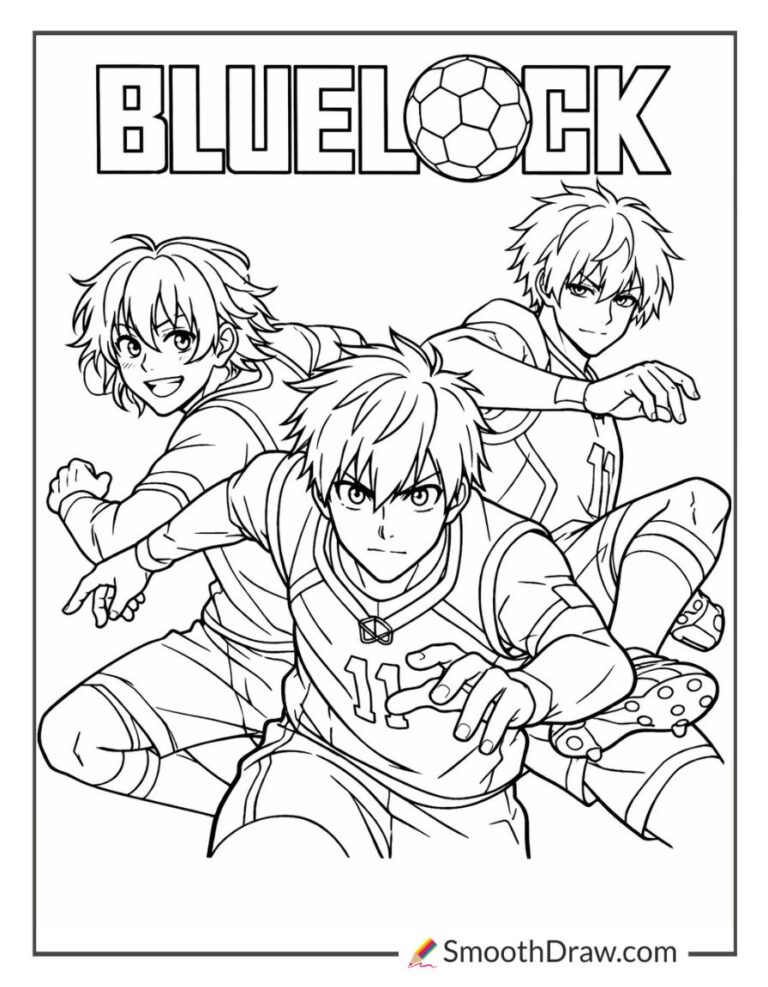 48 Blue Lock Coloring Pages (Free Online & PDFs)