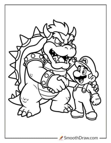 Bowser And Mario Shaking Hands