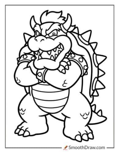 Bowser Coloring Page