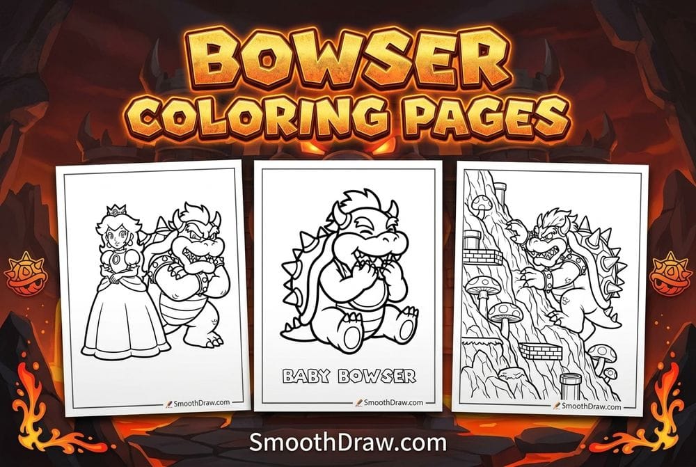 Bowser coloring pages