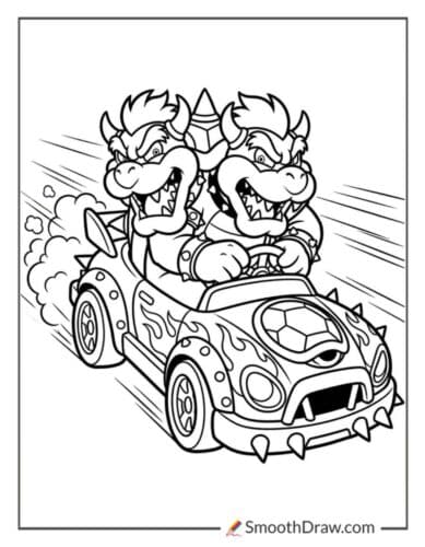 Bowser In A Race Car