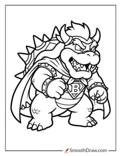 Bowser In A Superhero Costume
