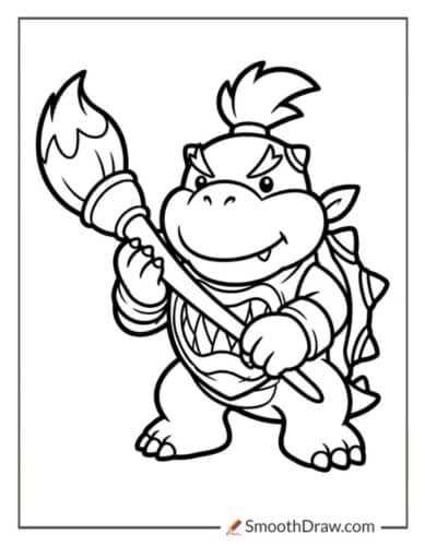 Bowser Jr Coloring Page