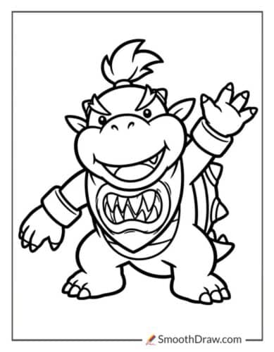 Bowser Junior Coloring Page