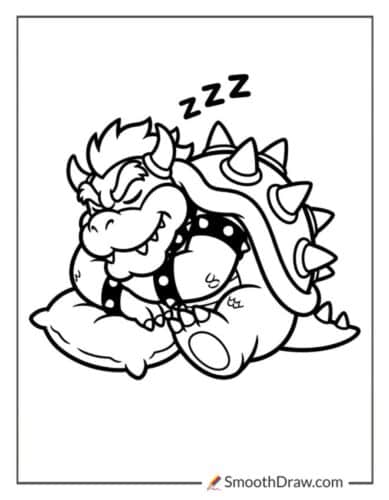 Bowser Sleeping Peacefully
