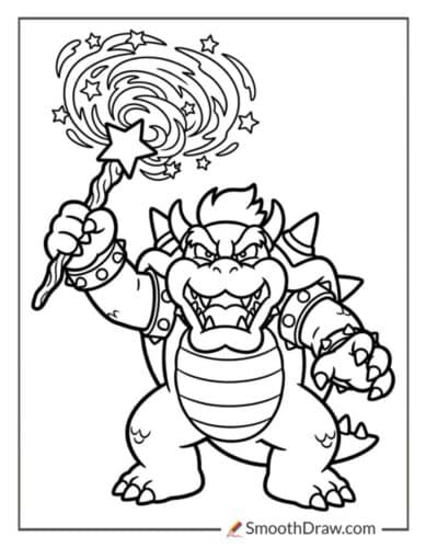 Bowser With A Magic W