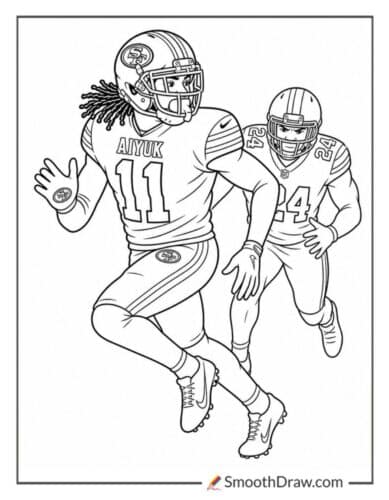 Brandon Aiyuk Running A Route