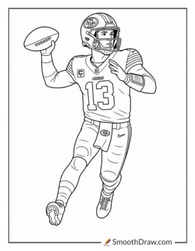 Brock Purdy Throwing A Pass