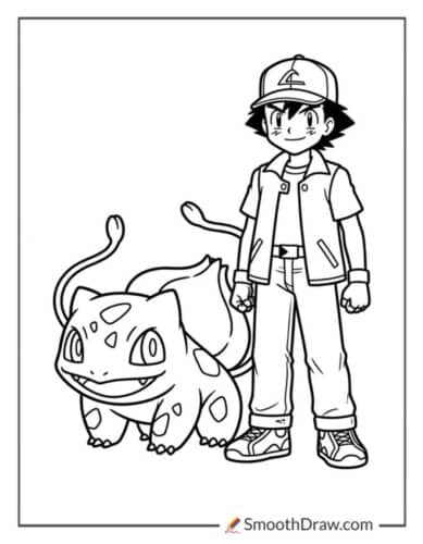 Bulbasaur And Ash Ketchum