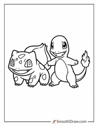 Bulbasaur And Charmander Best Friends