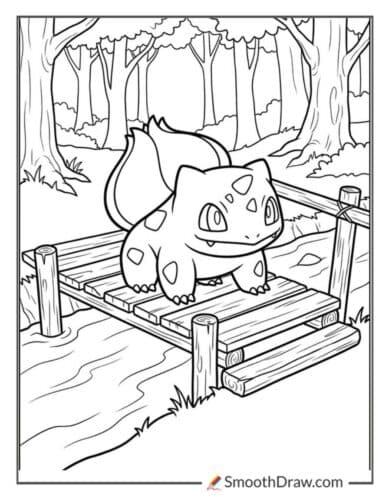 Bulbasaur Crossing A Bridge