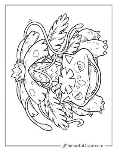 Bulbasaur Evolution Coloring Pages