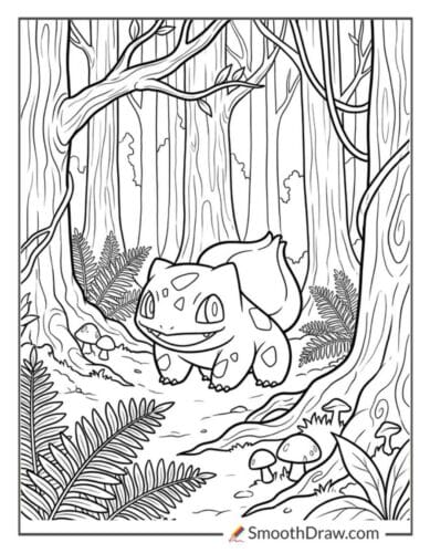 Bulbasaur Exploring The Forest