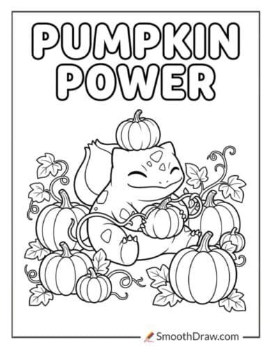 Bulbasaur In A Pumpkin Patch