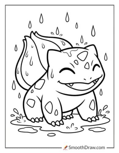 Bulbasaur In The Rain