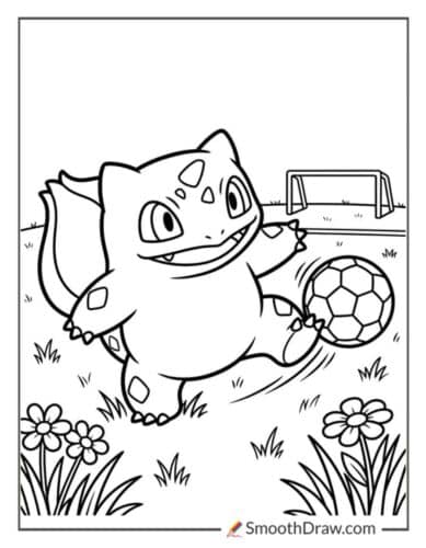 Bulbasaur Playing Soccer
