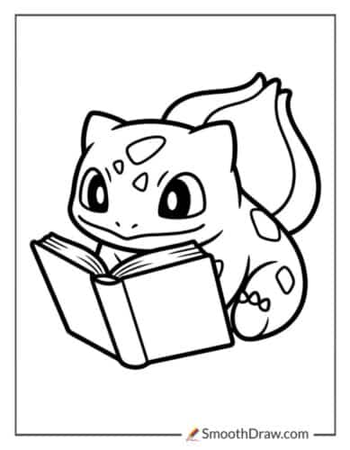 Bulbasaur Reading A Book