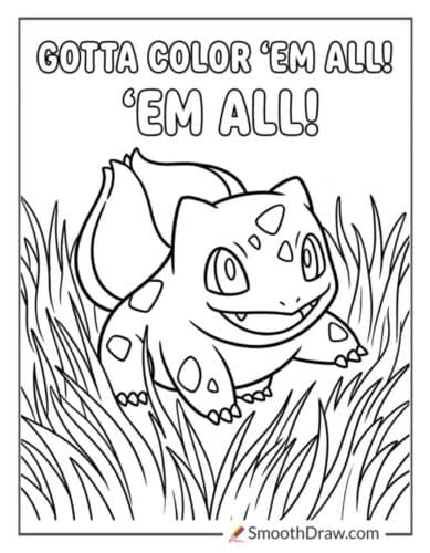 Bulbasaur Running Through Tall Grass