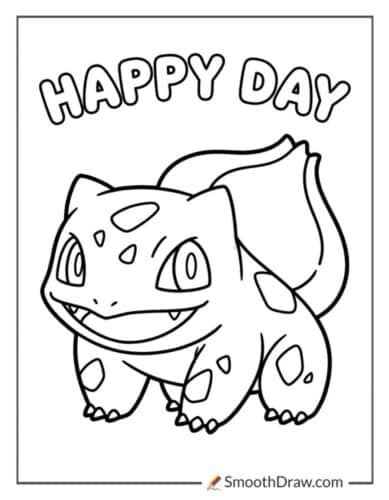 Bulbasaur With A Big Smile