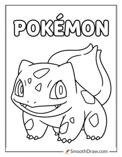 Bulbasaur With The Pokemon Logo