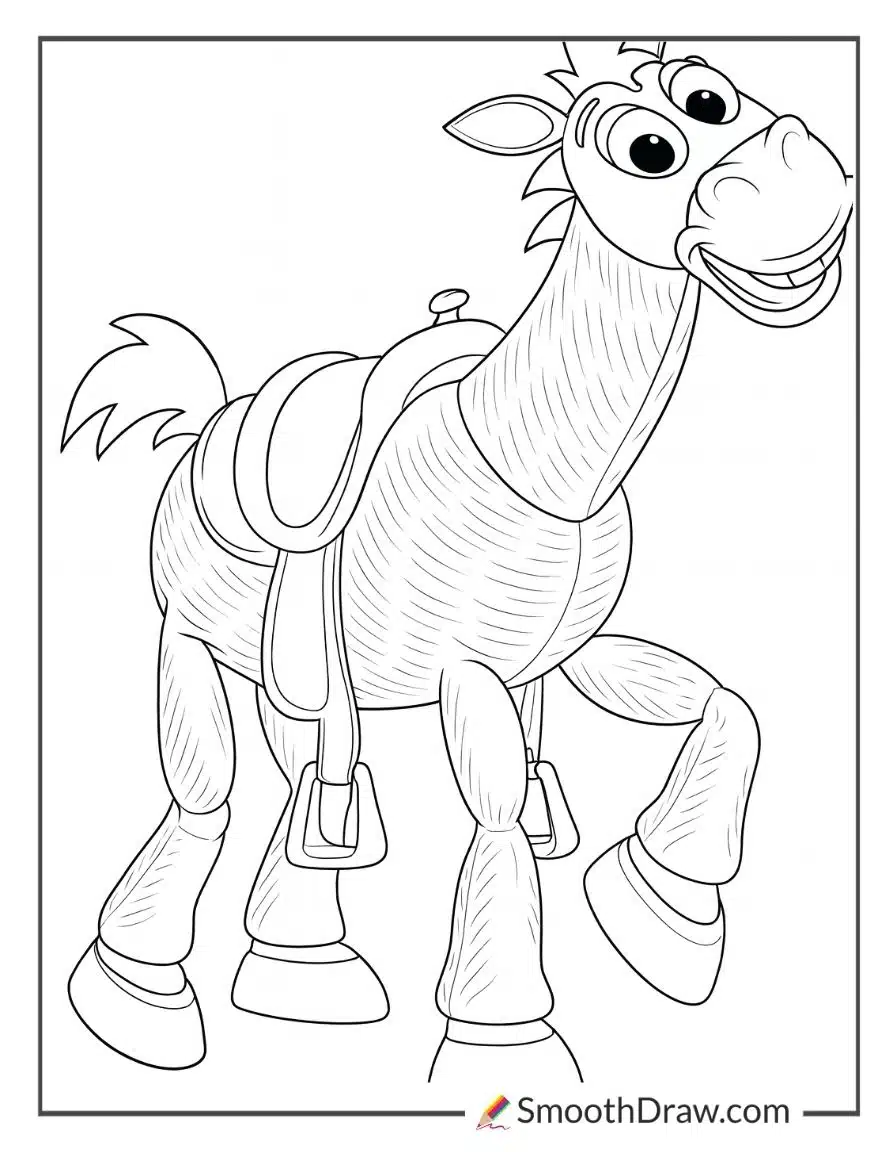 bullseye toy story coloring page