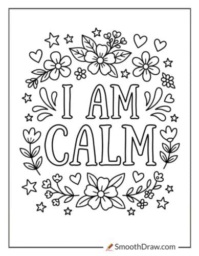 Calm Affirmation Poster